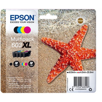 Multipack Epson nero   ciano   magenta   giallo C13T03A64010 603XL