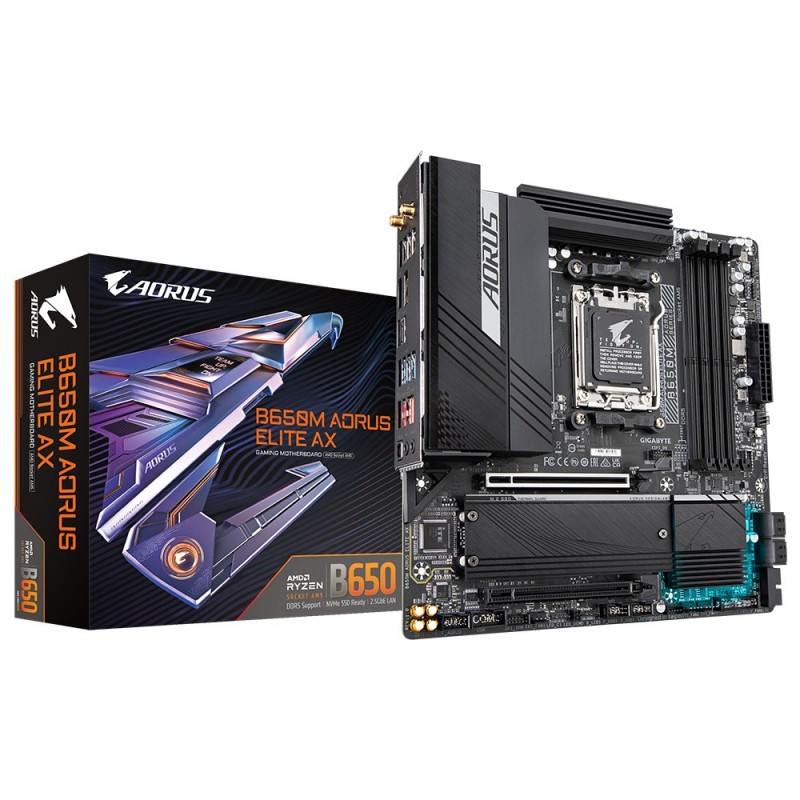 Scheda Madre Gigabyte B650M AORUS ELITE AX AM5 Micro-ATX