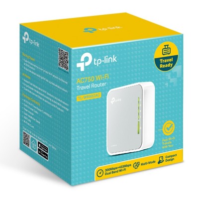 Router TP-Link TL-WR902AC Dual-band 2.4 GHz 5 GHz 4G Bianco