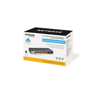 Switch NETGEAR GS110TP Gestito L2 L3 L4 Gigabit Ethernet 10 100 1000 Supporto Power over Ethernet (PoE) Grigio