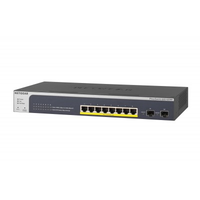 Switch NETGEAR GS510TPP Gestito L2 L3 L4 Gigabit Ethernet 10 100 1000 Supporto Power over Ethernet (PoE) Nero