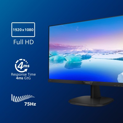 Monitor Philips 273V7QDAB 00 27'' FullHD IPS HDMI VGA DVI LED Nero