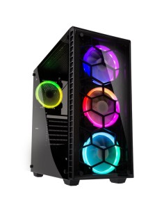 Case Kolink Observatory RGB Midi-Tower Tempered Glass Nero Wind