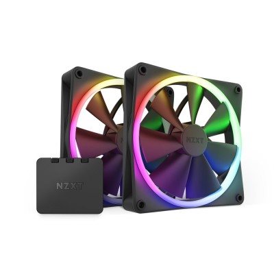 Ventole NZXT F140 PWM con controller Kit da 2 Nero