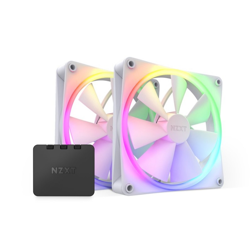 Ventole NZXT F140 PWM con controller Kit da 2 Bianco