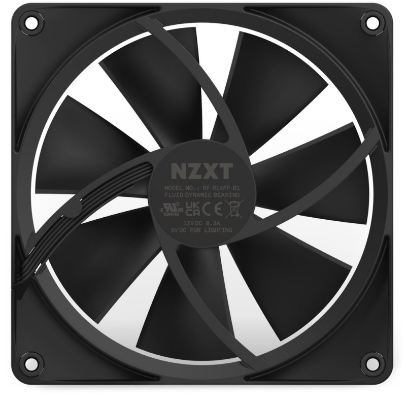 Ventola NZXT F140 PWM Nero