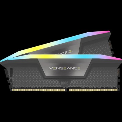 Ram Corsair Vengeance RGB 32GB (2x16) DDR5 5200MHz CL40 Grigio AMD EXPO