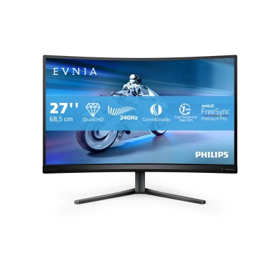 Monitor Philips Evnia 5000 27M2C5500W 27" Curvo 240Hz FreeSync 2xDp 2xHDMI