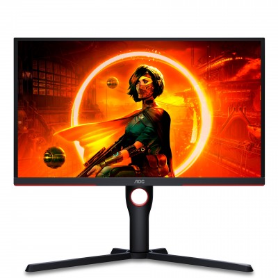 Monitor Gaming 25G3ZM BK AOC 25'' 240 Hz FreeSync VA DP 2xHDMI  Nero Rosso