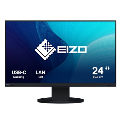 Monitor EIZO FlexScan EV2490-BK 24'' FullHD 60 Hz USB-C IPS LED Nero