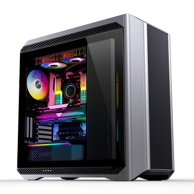 Case Jonsbo D500 E-ATX Full Tower Vetro Temperato Silver