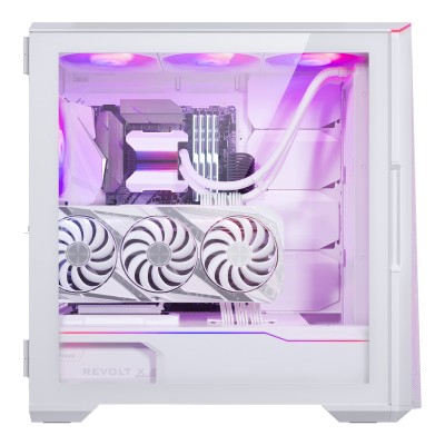 Case PHANTEKS Eclipse G500A D-RGB Midi-Tower Vetro Temperato bianco