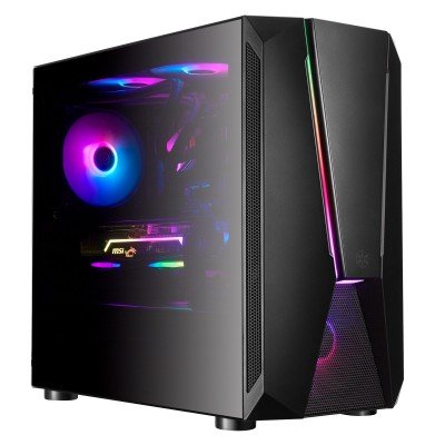 Case SilverStone Fara V1M Pro Micro-ATX ARGB Vetro Temperato Nero