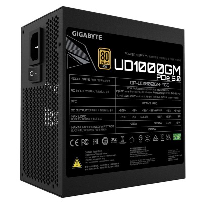 Alimentatore Gigabyte UD1000GM PG5 3.0 80 PLUS Gold completamente modulare ATX 3.0 PCIe 5.0 1000 Watt