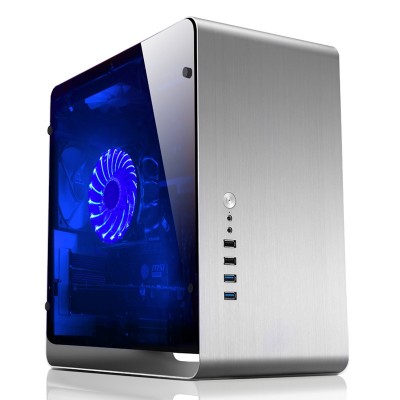 Case Jonsbo UMX3 Window Micro ATX Vetro Temperato Silver