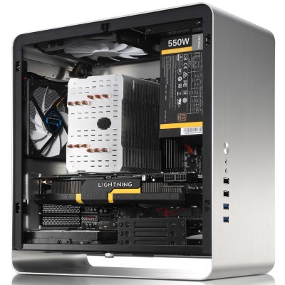 Case Jonsbo UMX3 Window Micro ATX Vetro Temperato Silver