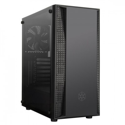 Case SilverStone Fara B1 Midi-Tower Vetro Temperato Nero