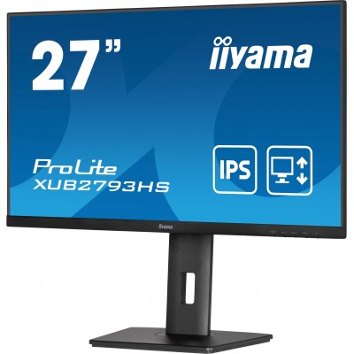 Monitor iiyama ProLite XUB2793HS-B6 27'' 1920 x 1080 Pixel Full HD LED Nero