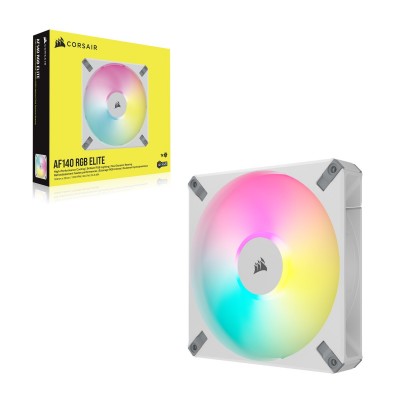 Ventola Corsair AF Elite Series RGB PWM 140 mm bianco