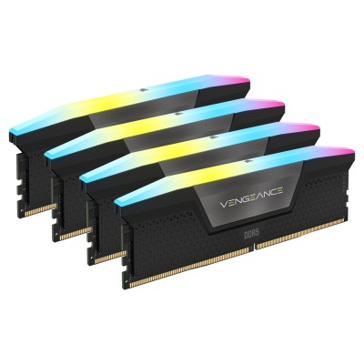 RAM Corsair Vengeance RGB 64GB (4X16) DDR5 6200 MHz CL32 nero