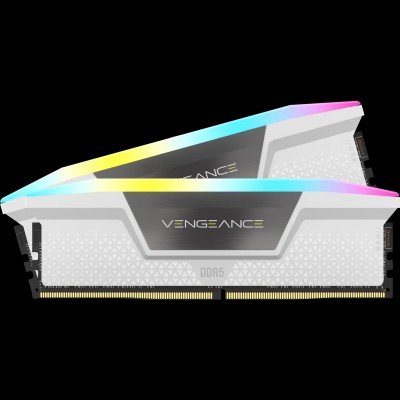 RAM Corsair Vengeance RGB 32GB (2X16) DDR5 5600 MHz CL36 bianco XMP 3.0