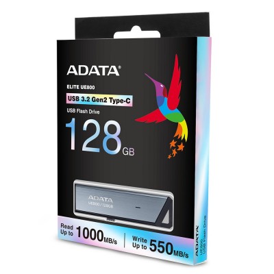 Pendrive ADATA UE800 Elite 128 GB USB C 3.2 argento