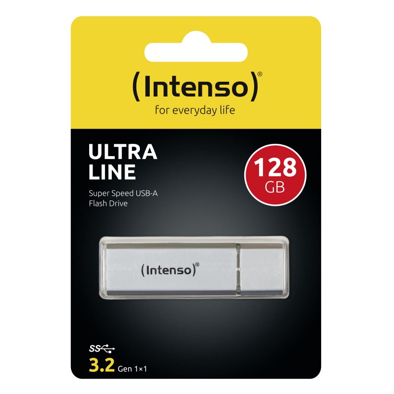 Pendrive Intenso Ultra Line 128 GB USB A 3.2 Gen 1 argento