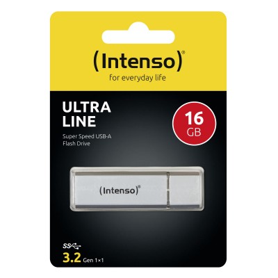 Pendrive Intenso Ultra Line 16 GB USB A 3.2 argento