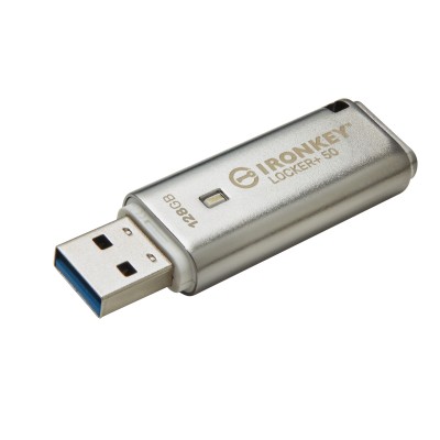 Pendrive Kingston IronKey Locker+ 50 128 GB USB A 3.2 argento