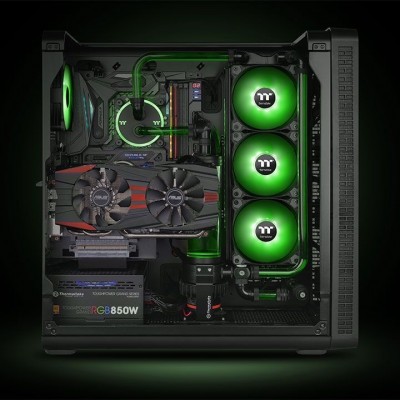 Ventola Thermaltake Pure A14 LED 140mm Verde