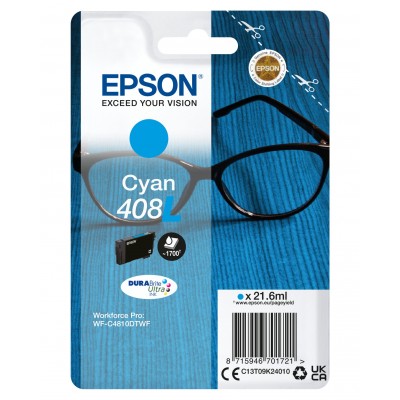 Cartuccia Epson d'inchiostro ciano C13T09K24010 408L ~1700 pagine 21,6ml