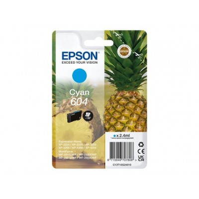 Cartuccia Epson d'inchiostro ciano C13T10G24010 604 ~130 pagine 2,4ml