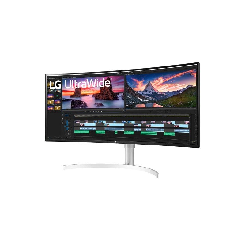 Monitor LG UltraWide Curvo 38WN95CP-W 38" 3840x1600WQHD+ QLED Bianco