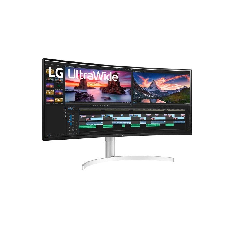 Monitor LG UltraWide Curvo 38WN95CP-W 38" 3840x1600WQHD+ QLED Bianco