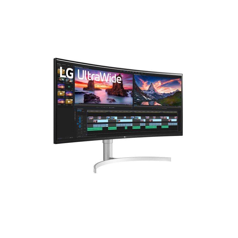 Monitor LG UltraWide Curvo 38WN95CP-W 38" 3840x1600WQHD+ QLED Bianco