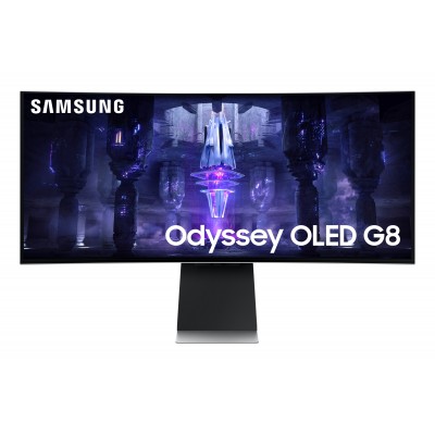 Monitor SAMSUNG Odyssey G8 S34BG850SU 34'' UWQHD USB-C AMD Free-Sync Premium OLED Argento