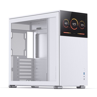 Case Jonsbo D41 Screen ATX vetro temperato bianco