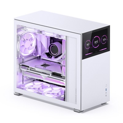 Case Jonsbo D41 Screen ATX vetro temperato bianco