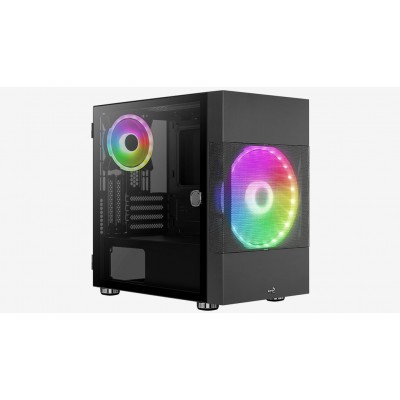 Case Aerocool Atomic v2 Mini Tower Nero Vetro Temperato Versione Con Staffa GPU