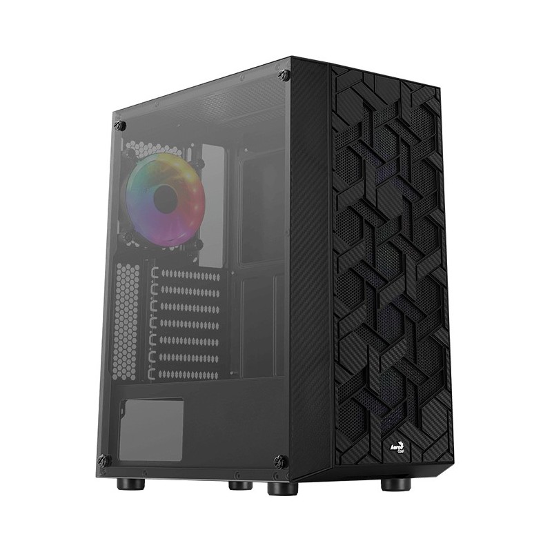 Case Aerocool Hive FRGB v3 Nero Vetro Temperato Midi Tower