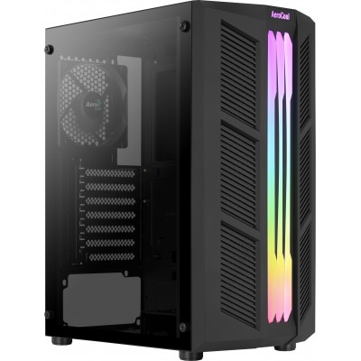 Case Aerocool Prime v1 Nero Vetro Temperato Midi Tower