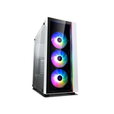 Case DeepCool Matrexx 55 V3 ADD-RGB WH 3F Bianco Midi Tower Vetro Temperato E-ATX