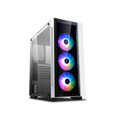 Case DeepCool Matrexx 55 V3 ADD-RGB WH 3F Bianco Midi Tower Vetro Temperato E-ATX