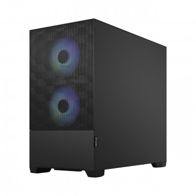 Case Fractal Design Pop Mini Air RGB Clear Tint Micro-ATX Vetro Temperato Nero