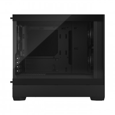 Case Fractal Design Pop Mini Silent Black TG Clear Tint Nero Midi Tower Vetro Temperato Micro ATX