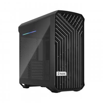 Case Fractal Design Torrent Compact Black TG Dark Tint Nero Vetro Temperato Midi Tower E-ATX