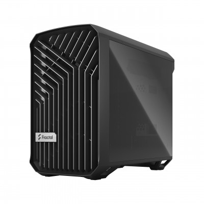 Case Fractal Design Torrent Nano Black TG Dark Tint Nero Vetro Temperato Midi Tower Mini ITX