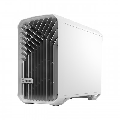 Case Fractal Design Torrent Nano White TG Clear Tint Bianco Mini Tower Vetro Temperato Mini ITX