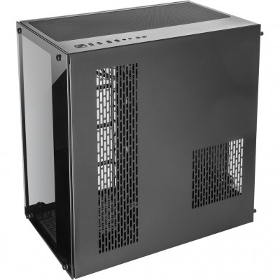 Case Inter-Tech C-701 Panorama Nero Vetro Temperato Midi Tower