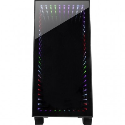 Case Inter-Tech X-608 Infinity Micro Infinity-Mirror Nero Vetro Temperato Midi Tower